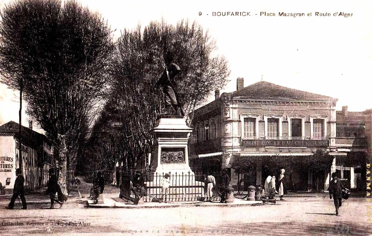 Boufarik - Place Mazagran et Route d'Alger.jpg